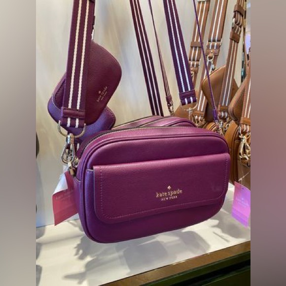 Kate Spade Rosie Flap Camera Bag - Purple Agate retail 379- NWOT - Picture 11 of 11